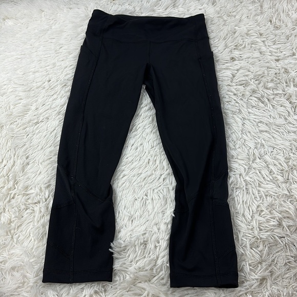 🔥$SALE$🔥 Lululemon Pace Rival Crop *Full-On Luxtreme 22" Black - Picture 1 of 6